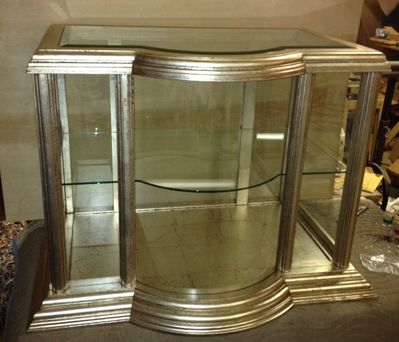 Silver Leaf Display Cabinet
